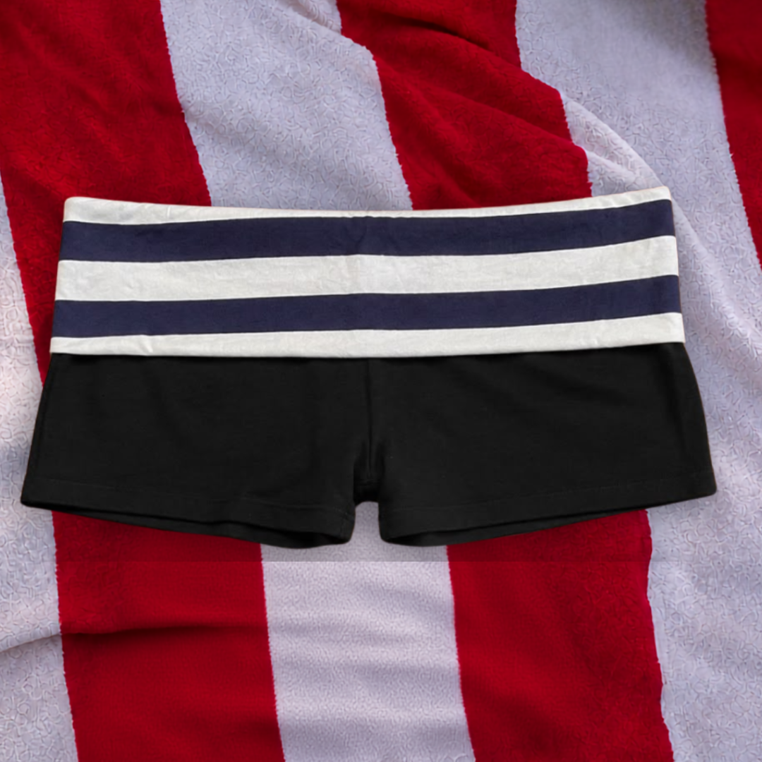 Low rise mini shorts