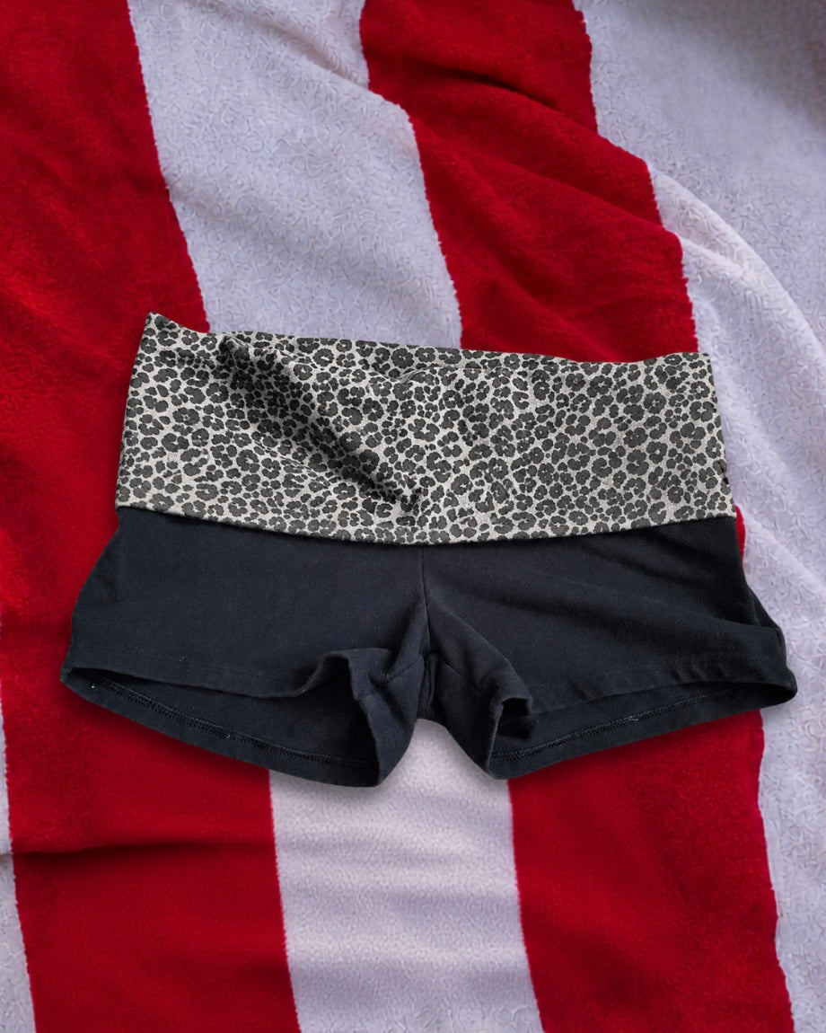 Low rise mini shorts