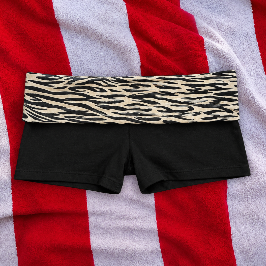 Low rise mini shorts