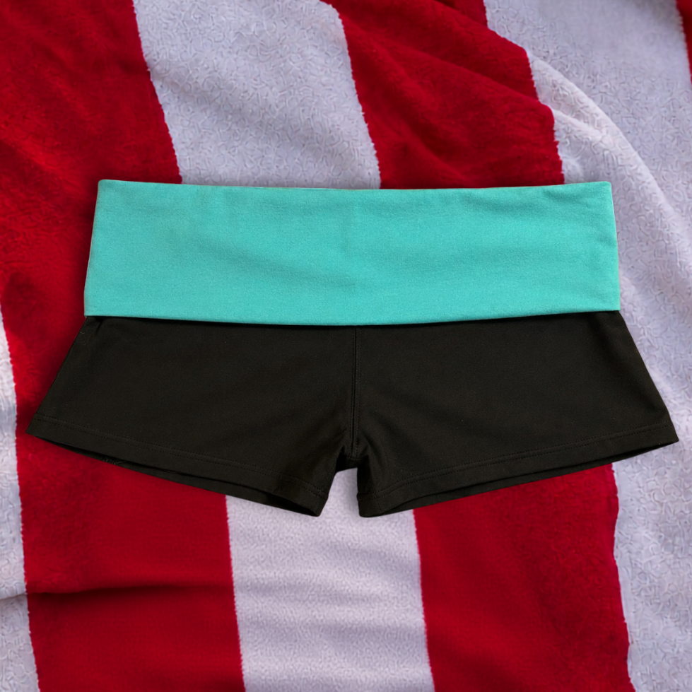 Low rise mini shorts