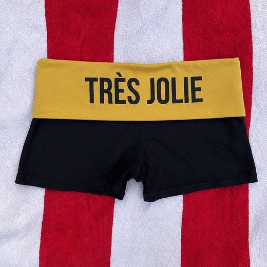 Low rise mini shorts