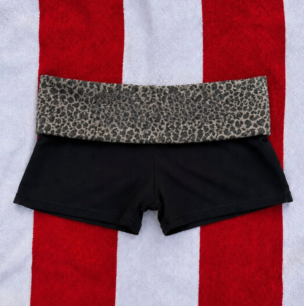 Low rise mini shorts