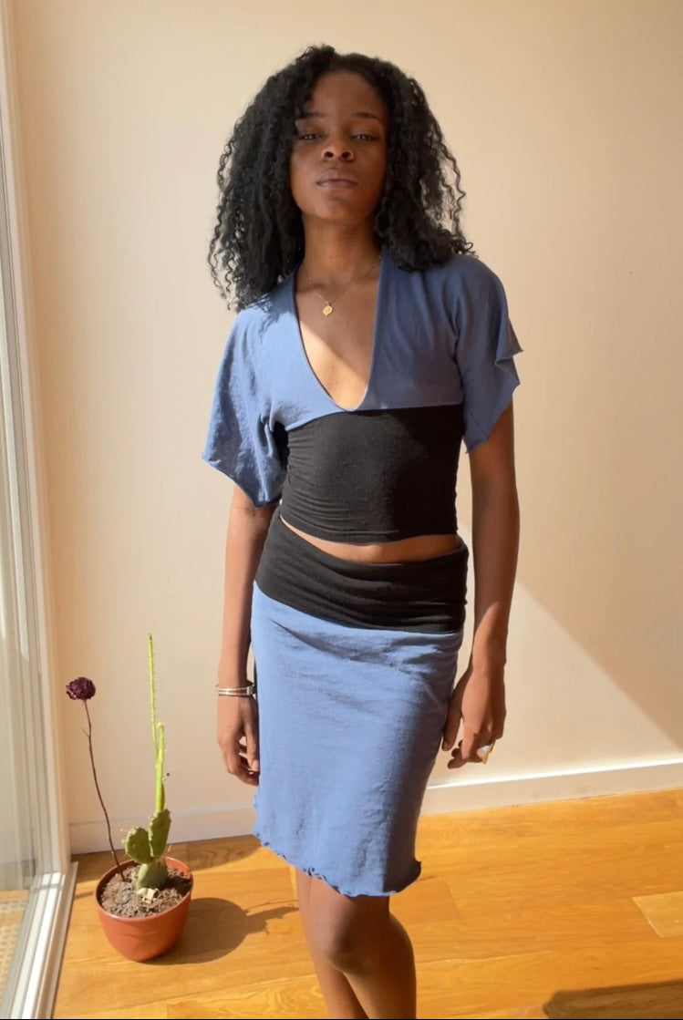 Margaux + Odette set - cobalt & black