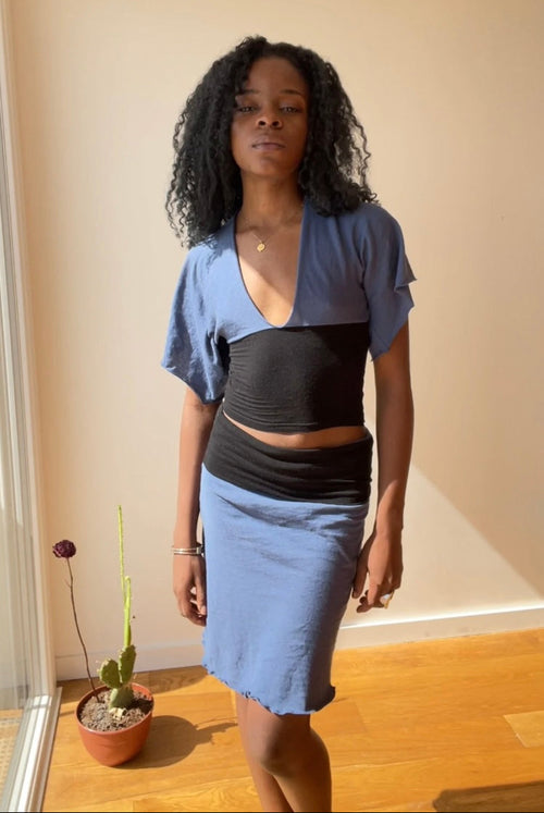 Margaux + Odette set - cobalt & black