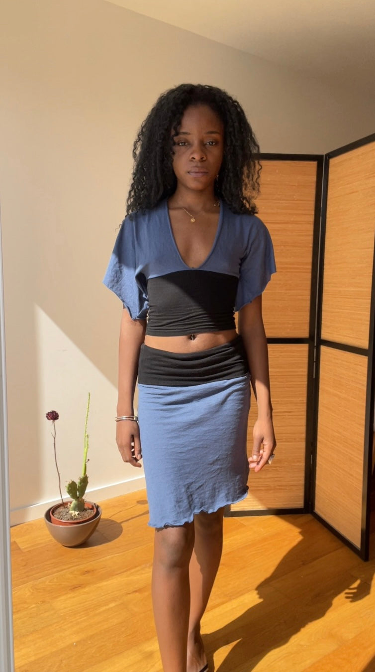 Margaux + Odette set - cobalt & black