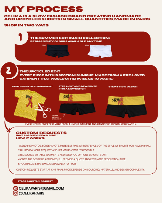 Low rise mini shorts